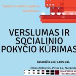 Verslumas ir socialinio pokyčio kūrimas. Sėkmės istorijos (renginys Pilies dirbtuvėse)